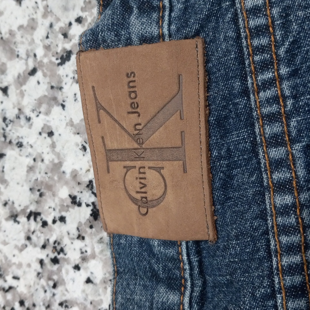 Calvin Klein Blue Flare & Wide Leg Jeans - Picture 5 of 14
